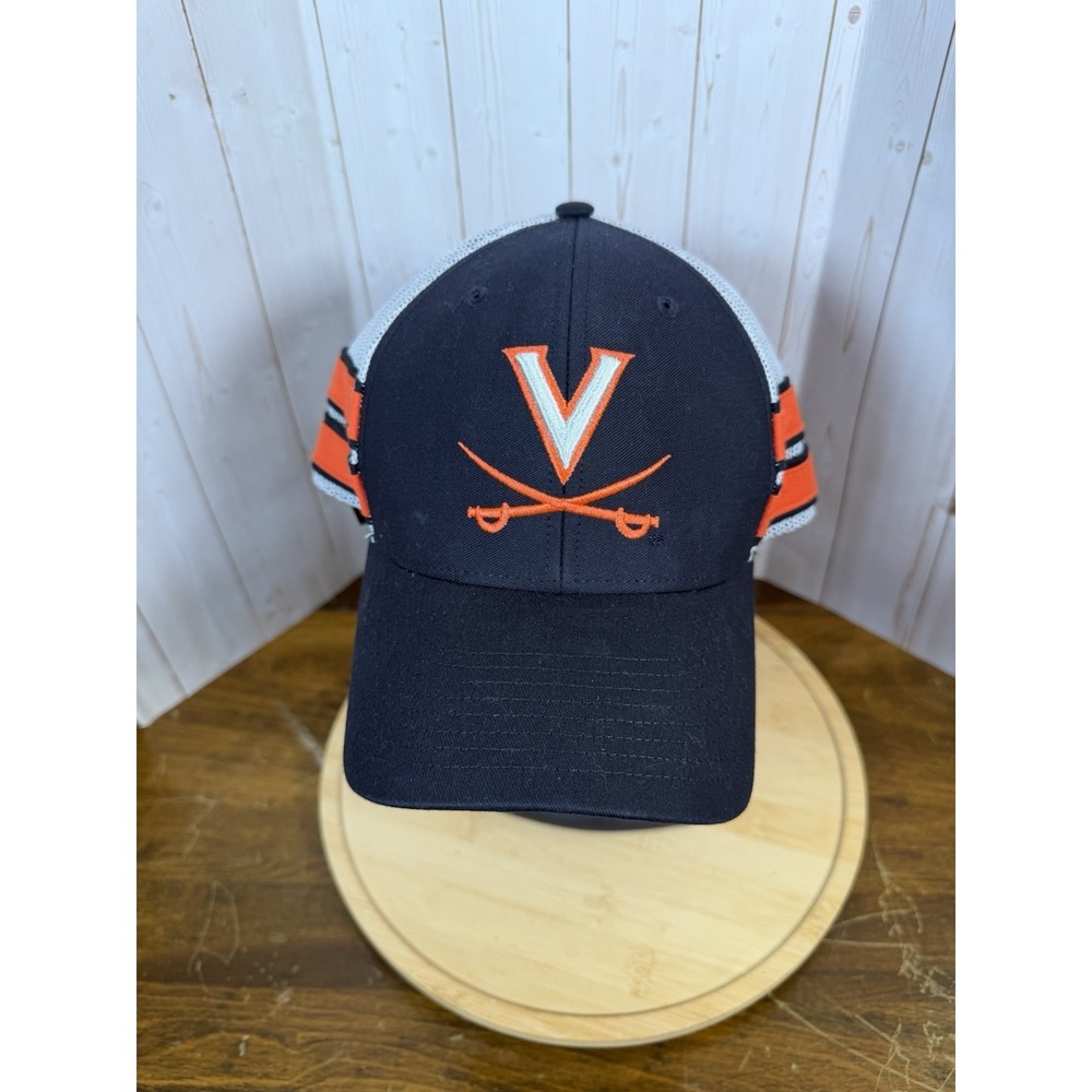 47 Brand Virginia Cavaliers Straight Eight Snap Back Trucker Hat EUC OSFA